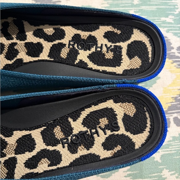 Rothy’s New in Box Almond Toe Demi Mule in Aquamarine Size 8 - Picture 5 of 7